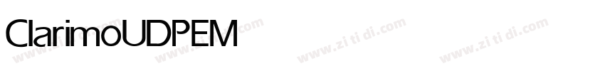 ClarimoUDPE Medium字体转换